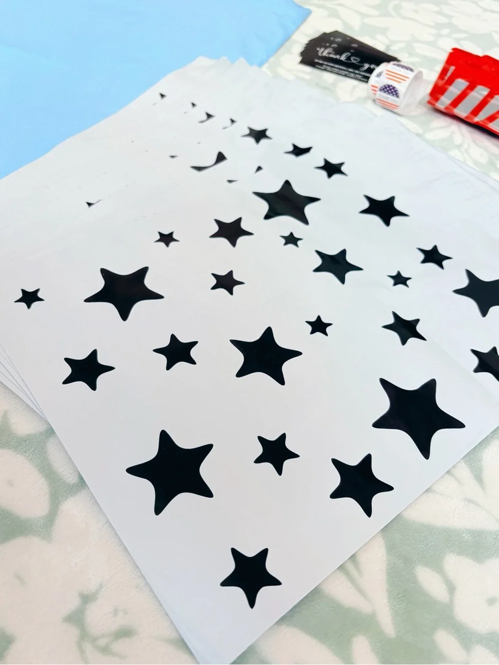 75 Piece Patriotic Shipping Supply Bundle 🇺🇸✨